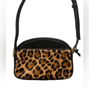 J. Crew Devon Hair Calf Crossbody Camera Bag